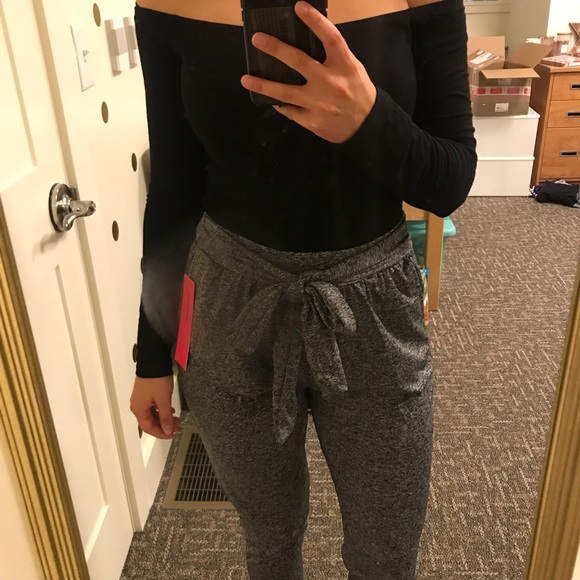 Grey joggers with tie - Picture 8 of 8